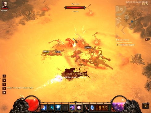 My wizard massacring demons near Caldeum in Diablo 3