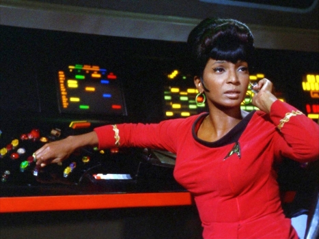 Nichelle Nichols as Lt. Nyota Uhura in the original Star Trek