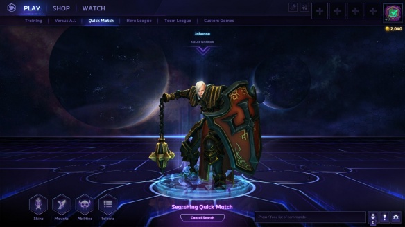 Johanna the crusader in Heroes of the Storm