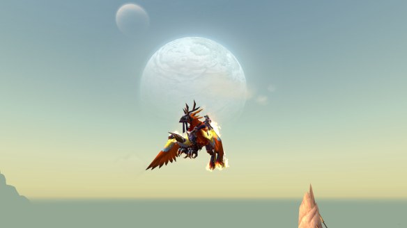 My rogue takes wing in Draenor for the first time