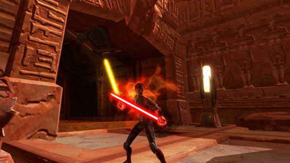 My low level Sith warrior in Star Wars: The Old Republic