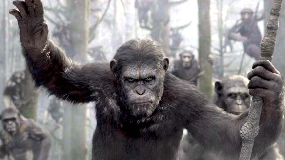 Caesar leads his people in Dawn of the Planet of the Apes