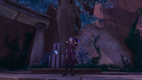 My warlock's new outfit in World of Warcraft: Legion