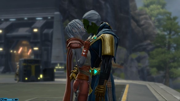 My consular reunited with his wife, Nadia Grell, in Star Wars: The Old Republic